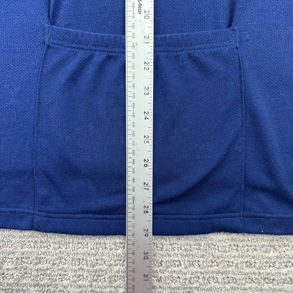 Vintage L.L. Bean Shirt Men Large Navy Blue 1/4 Zip Made in USA Embroidered Logo - Picture 11 of 11